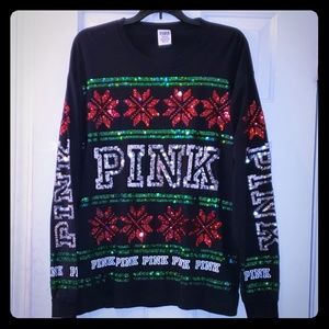 Pink VS Christmas shirt